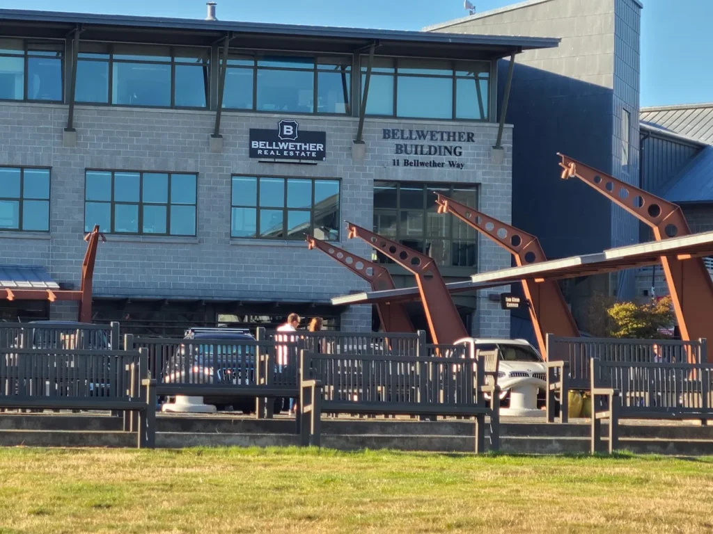 bellwether office sign on the building